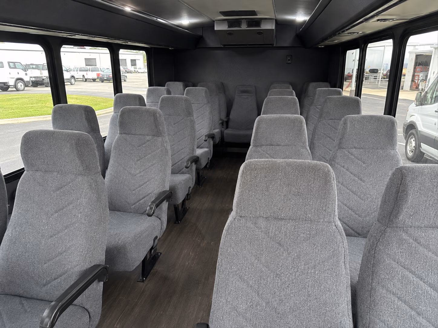 parma 18 passenger minibus inside