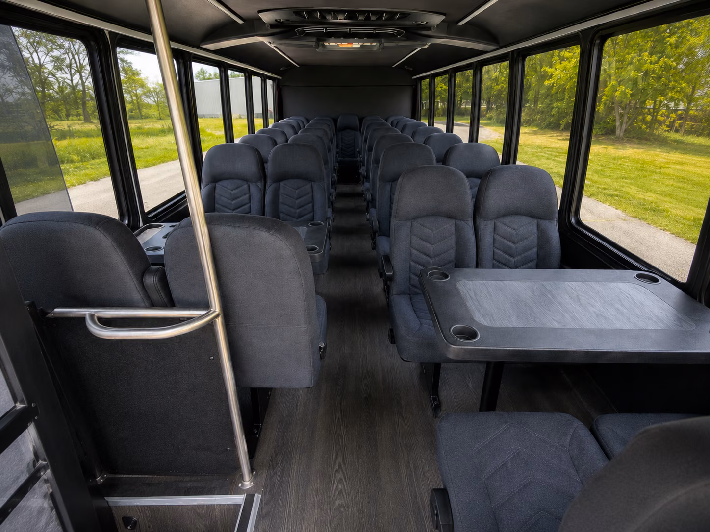 parma 18 passenger minibus interior