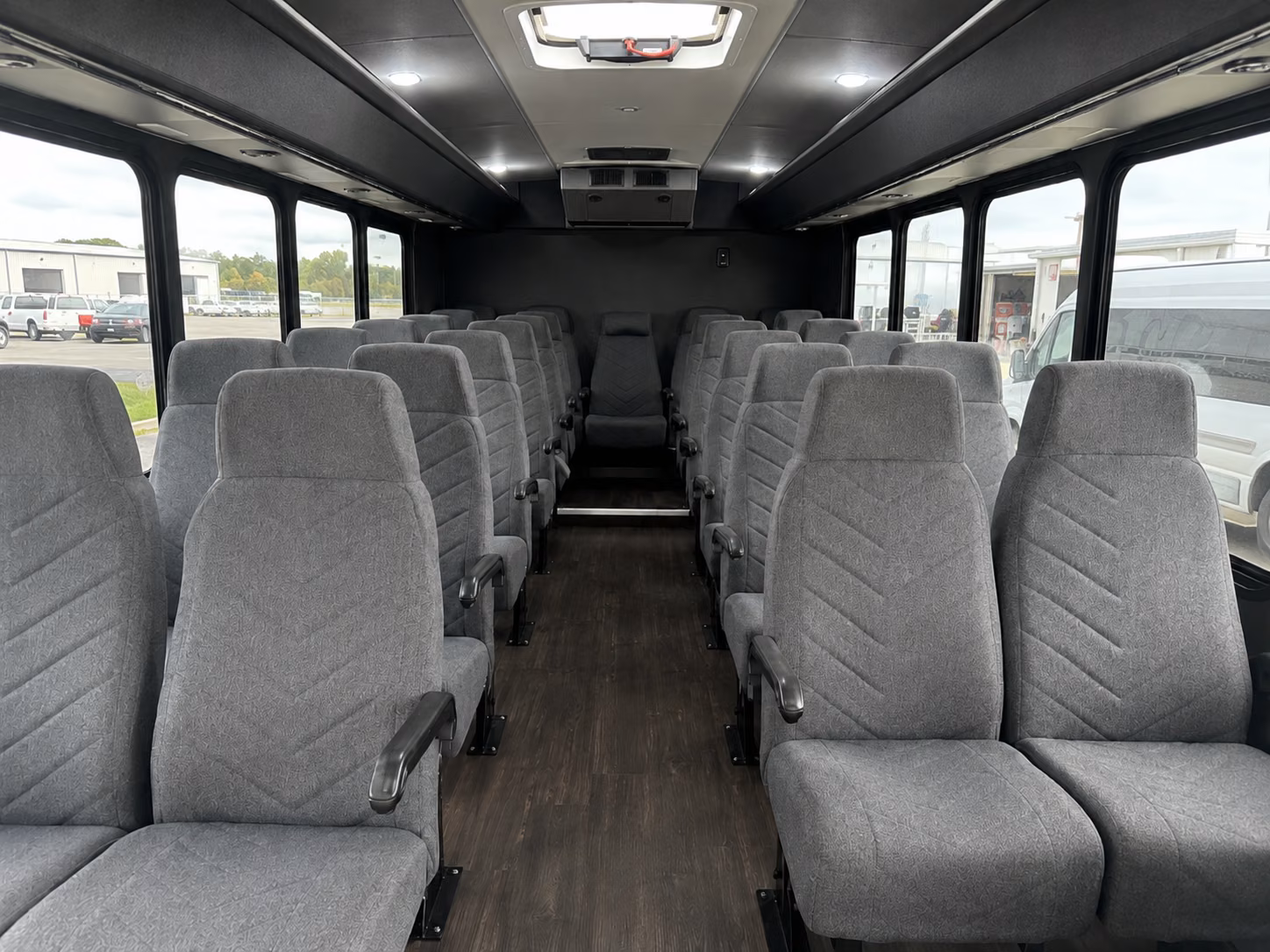 parma 20 passenger minibus inside