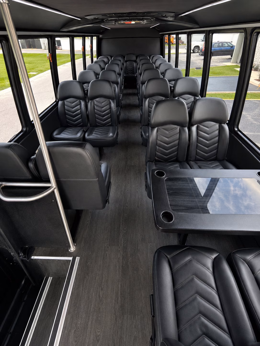 parma 20 passenger minibus interior