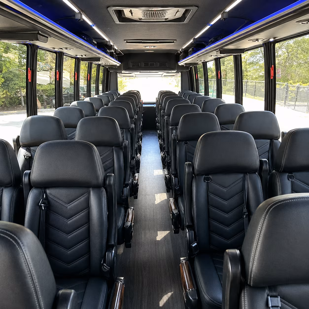 parma 25 passenger minibus inside
