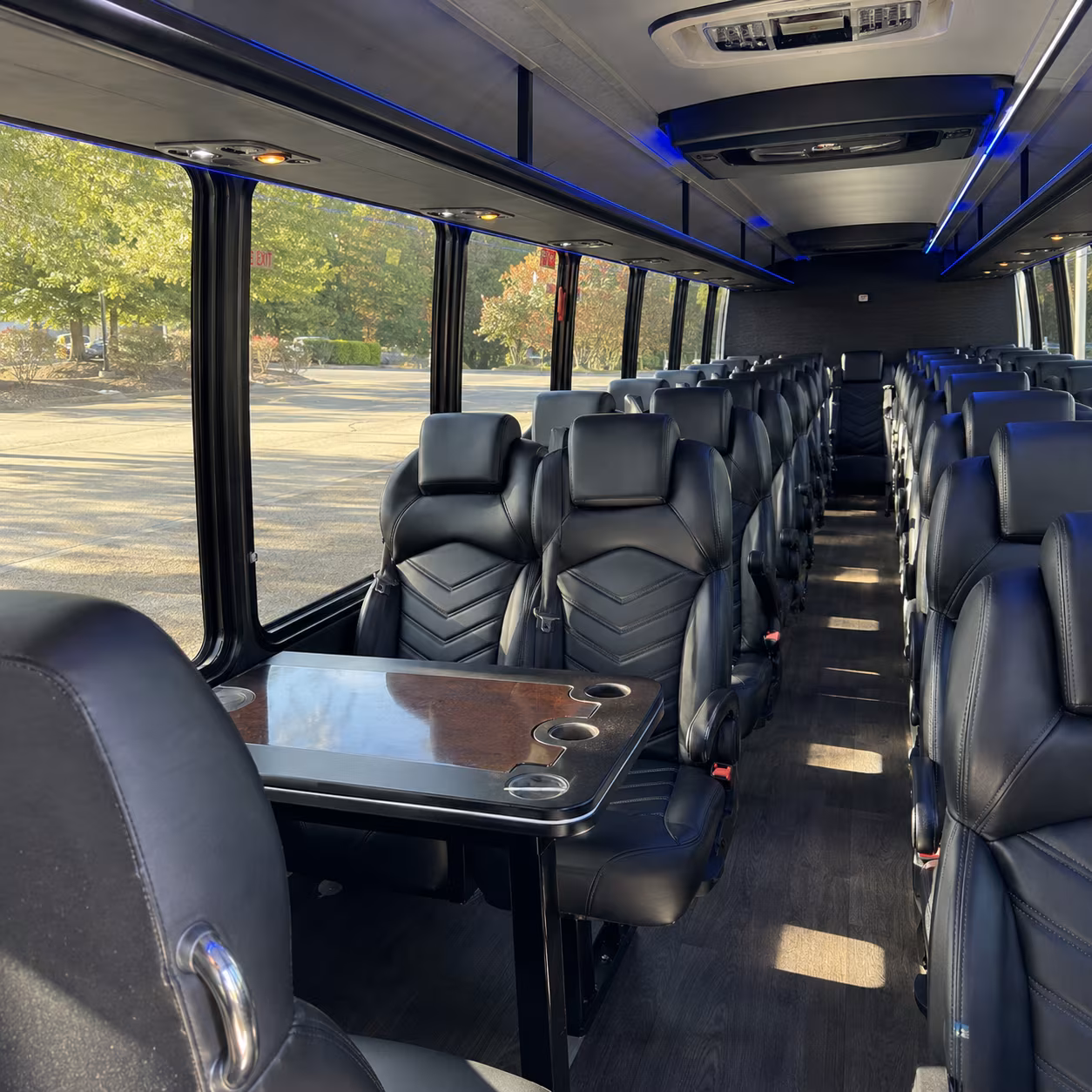 parma 30 passenger minibus interior