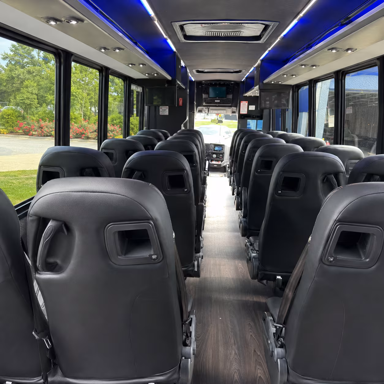 parma 35 passenger minibus inside