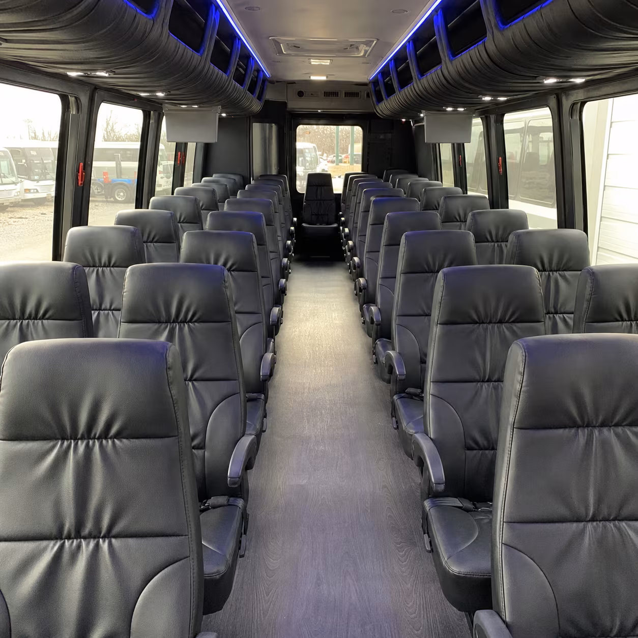 parma 35 passenger minibus interior