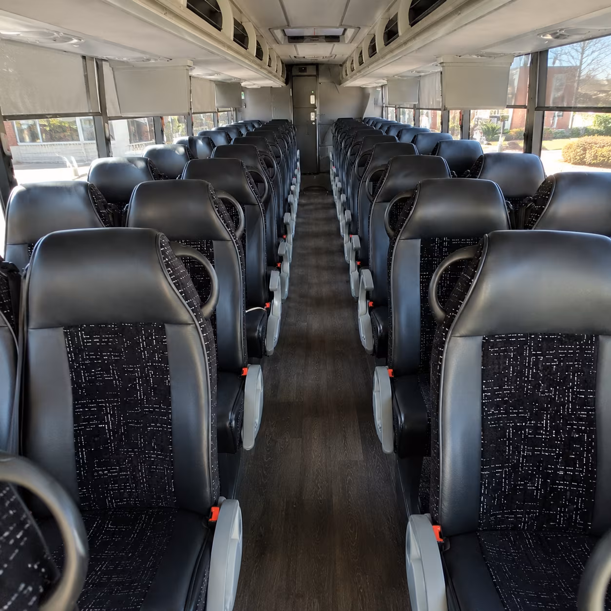 parma 54 passenger charter bus inside