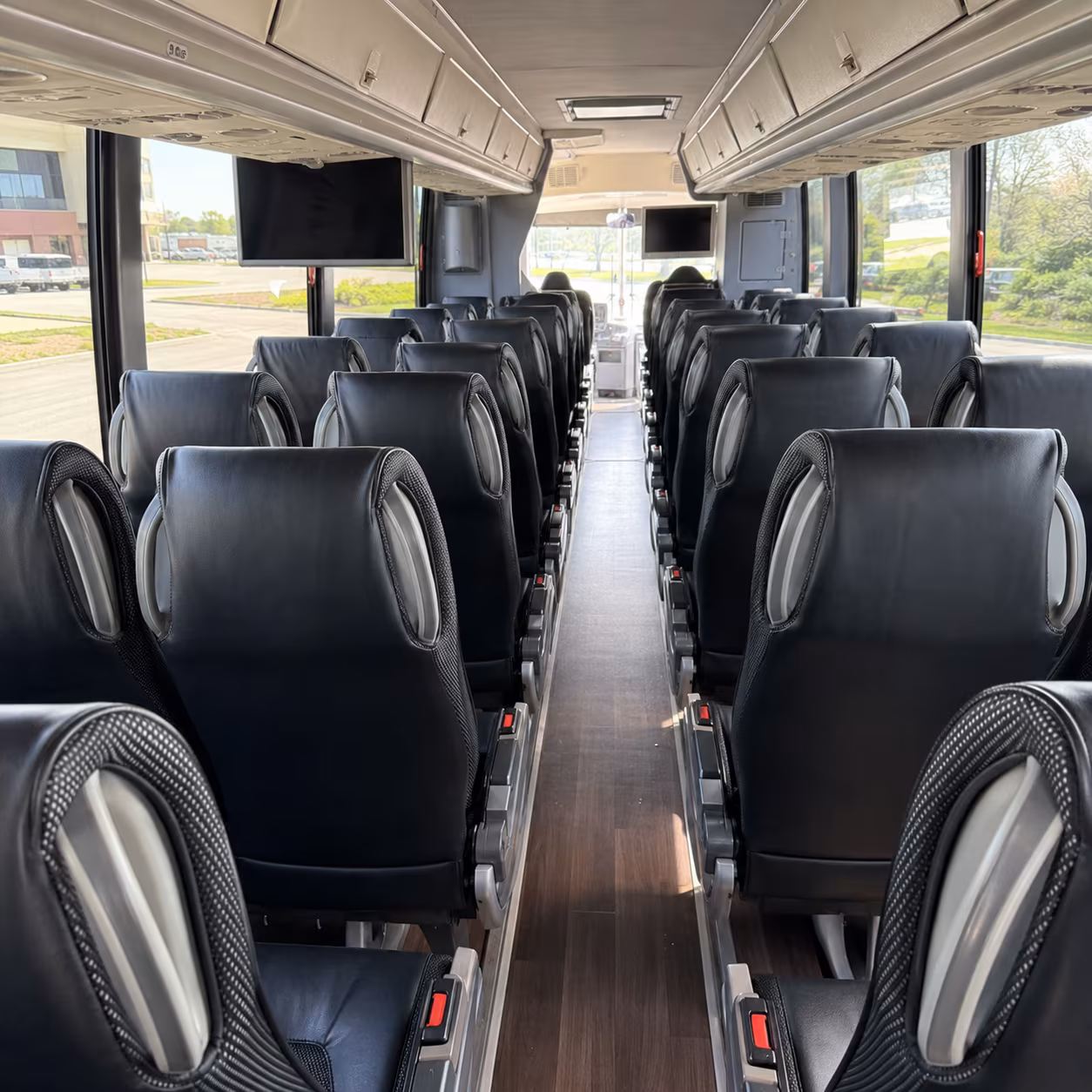 parma 56 passenger charter bus inside