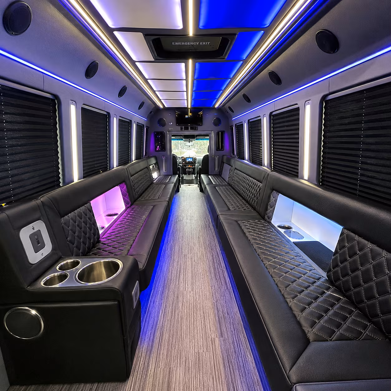 parma party bus inside