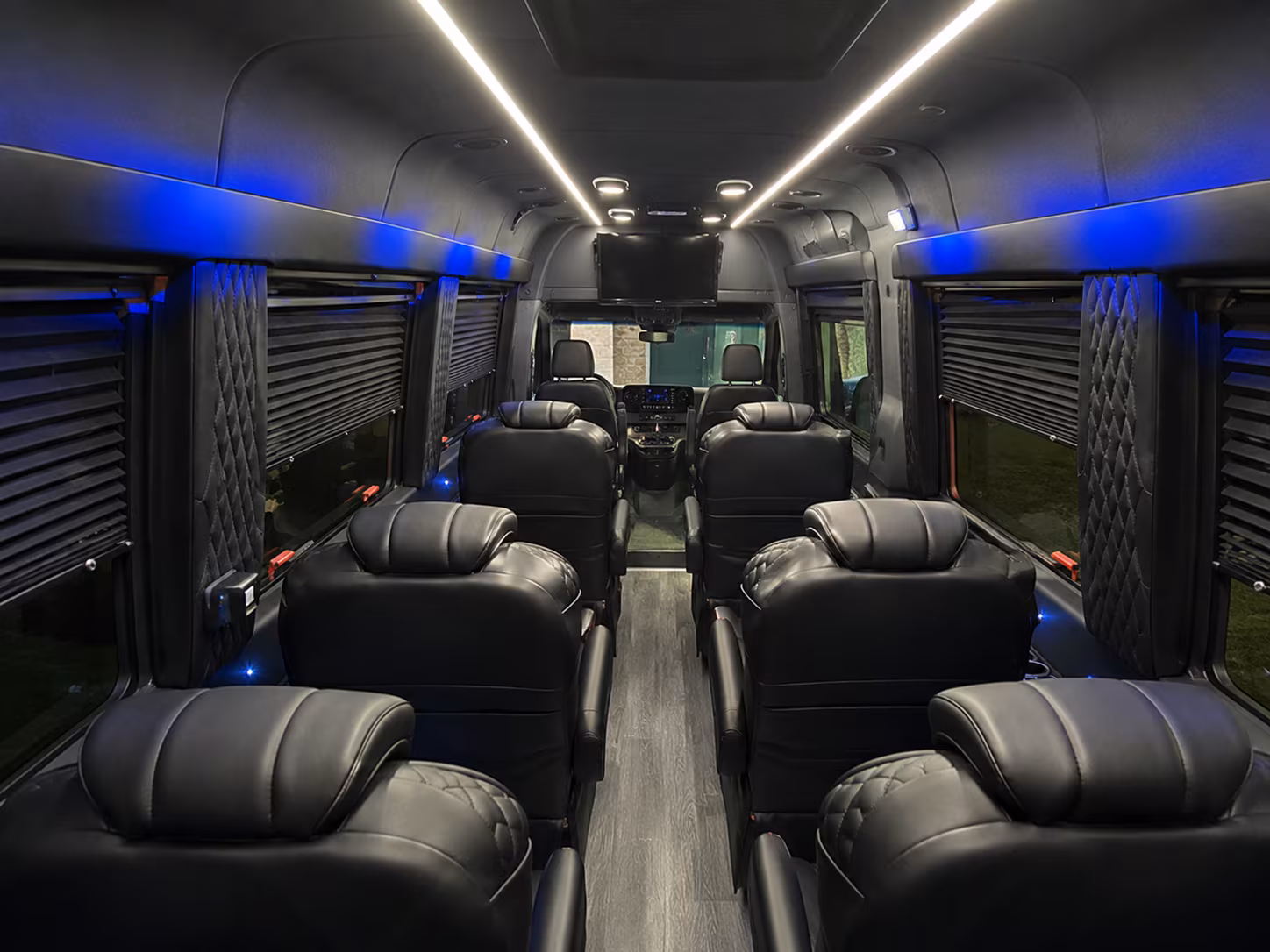 parma sprinter van with driver inside